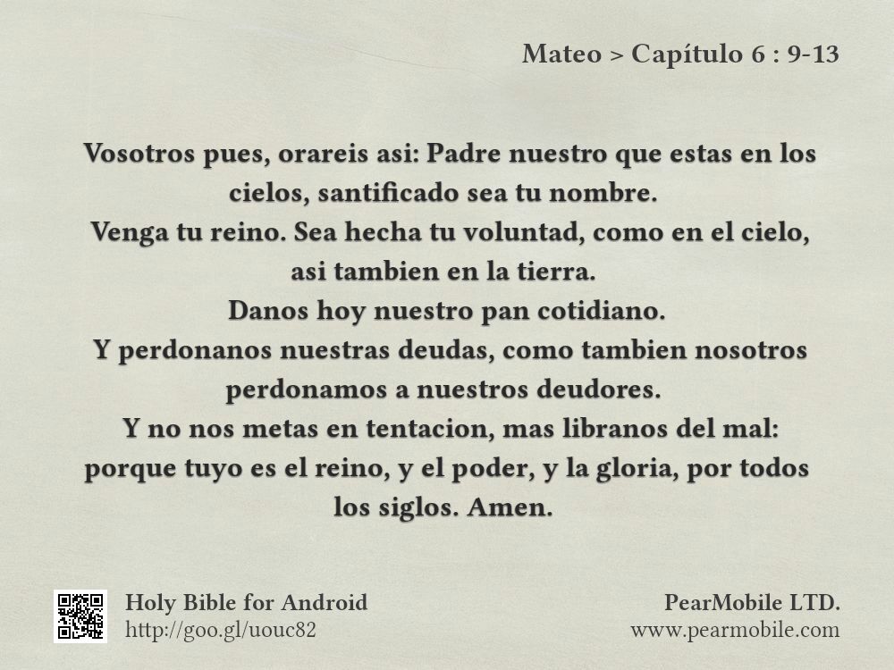 Mateo, Capítulo 6:9-13